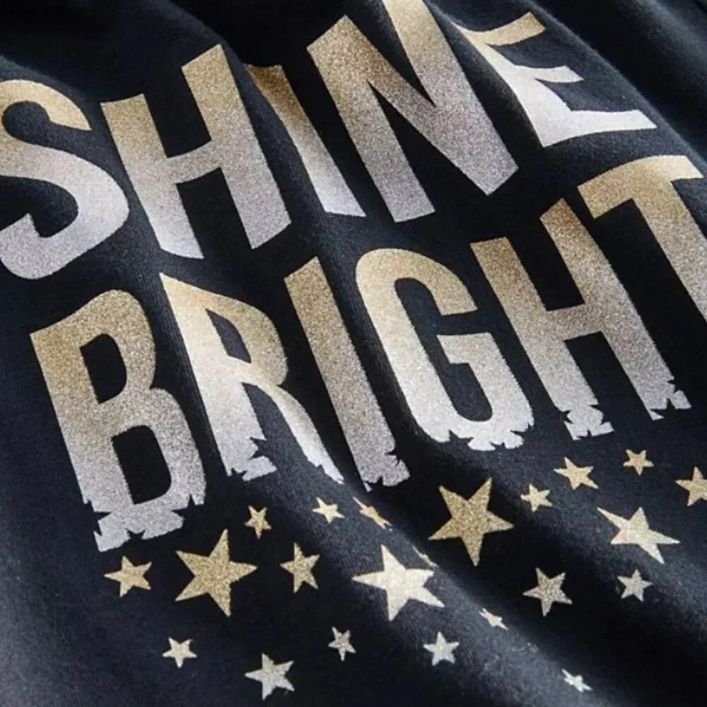 NWT. EPIC THREADS Big Girls "Shine Bright" Print Long-Sleeve T-Shirt - Picture 3 of 3
